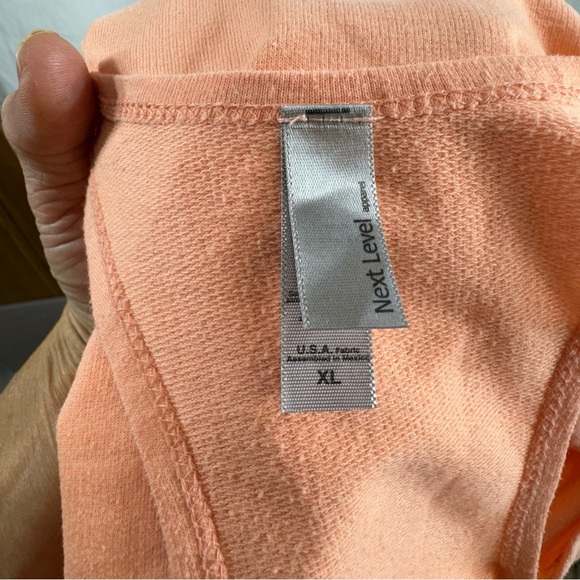 Next Level Women’s Vintage Light Orange 6933 Terry Racer Back Tank - Picture 5 of 6